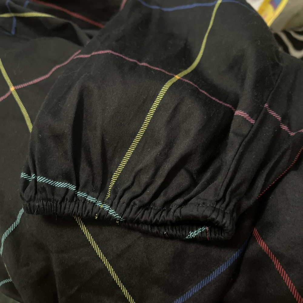 New York and Company Women’s Button Up Shirt XL Black 3/4 Sleeve Open Back - Picture 7 of 11